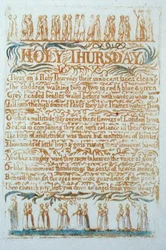 Holy Thursday, plaque 23 de Songs of Innocence, 1789